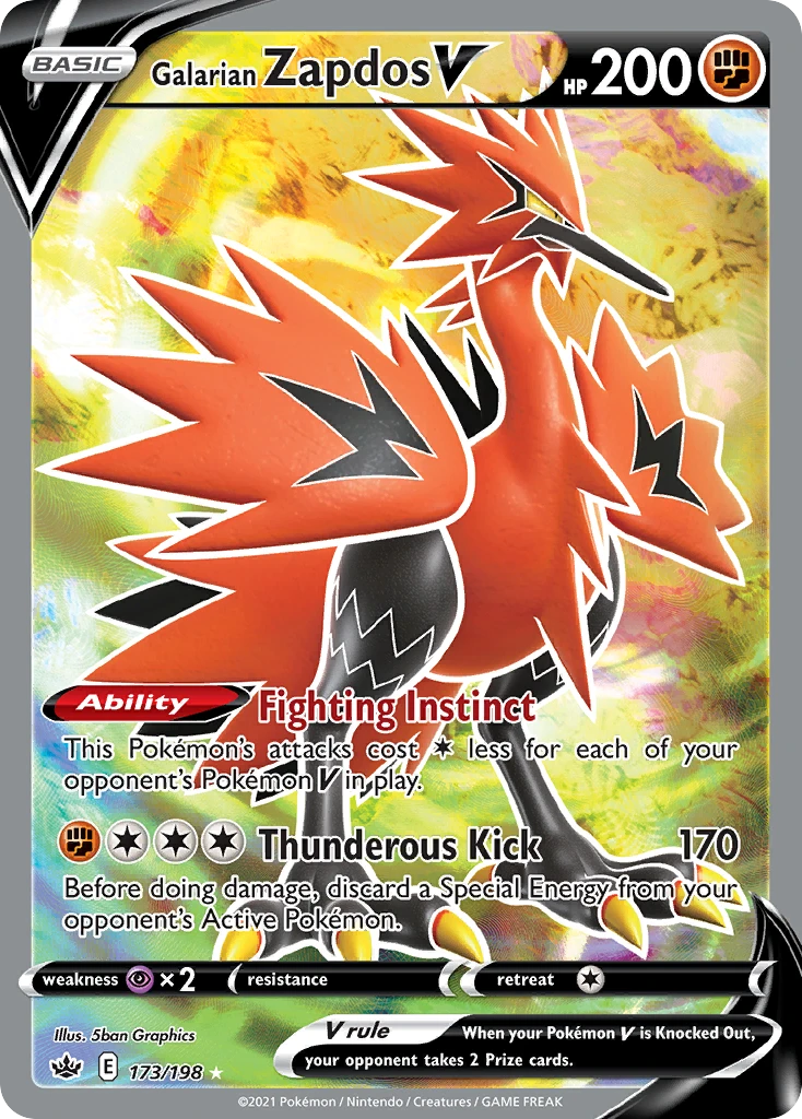 Galarian Zapdos V – Chilling Reign 173