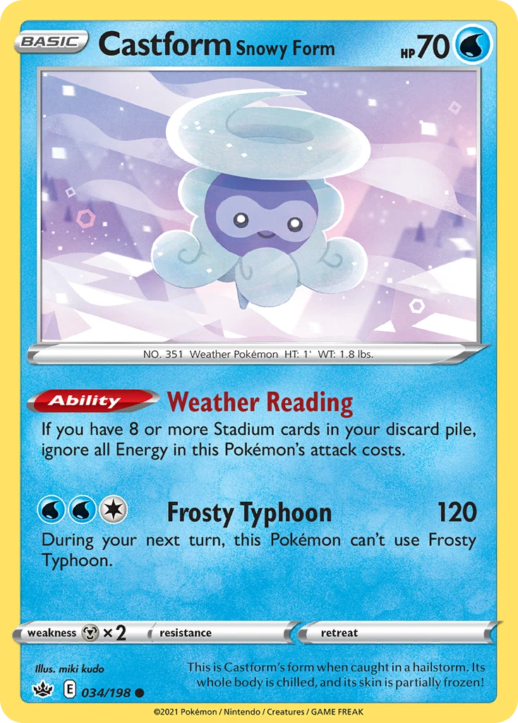 Castform Snowy Form – Chilling Reign 34