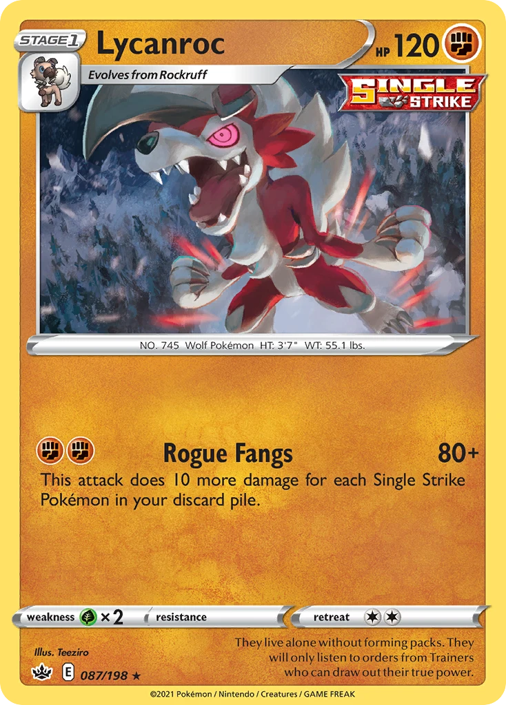 Lycanroc – Chilling Reign 87