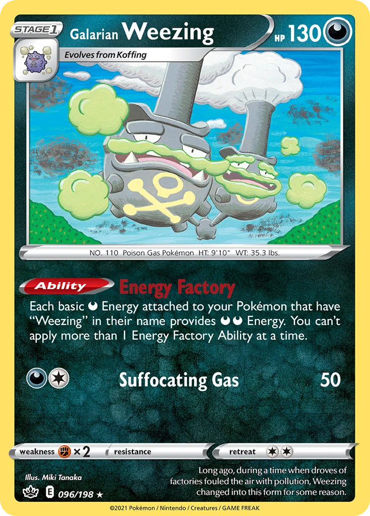 Galarian Weezing – Chilling Reign 96