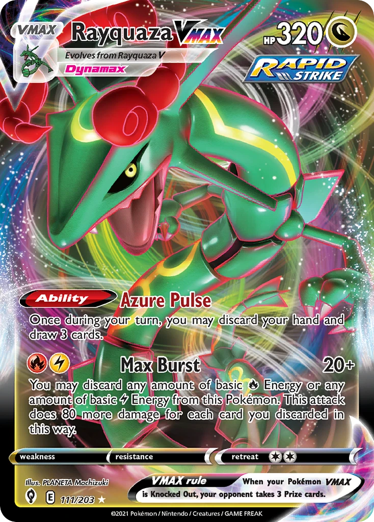 Rayquaza VMAX – Evolving Skies 111