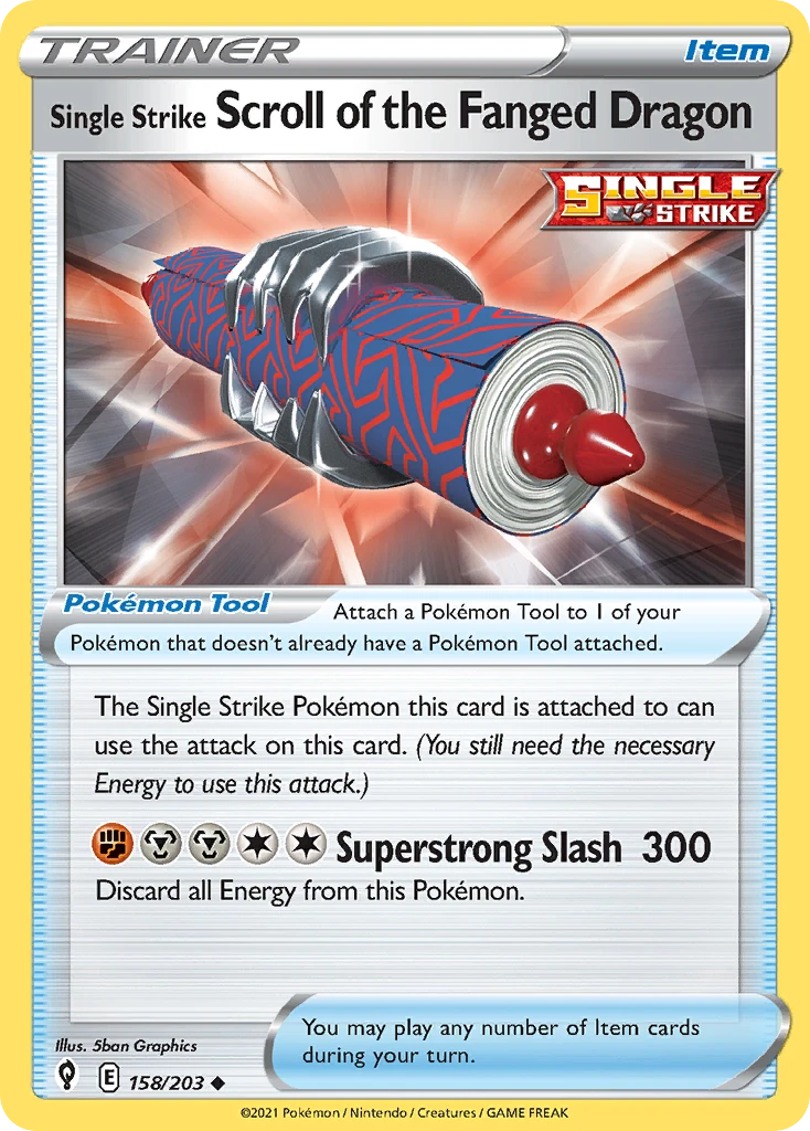 Single Strike Scroll of the Fanged Dragon – Evolving Skies 158