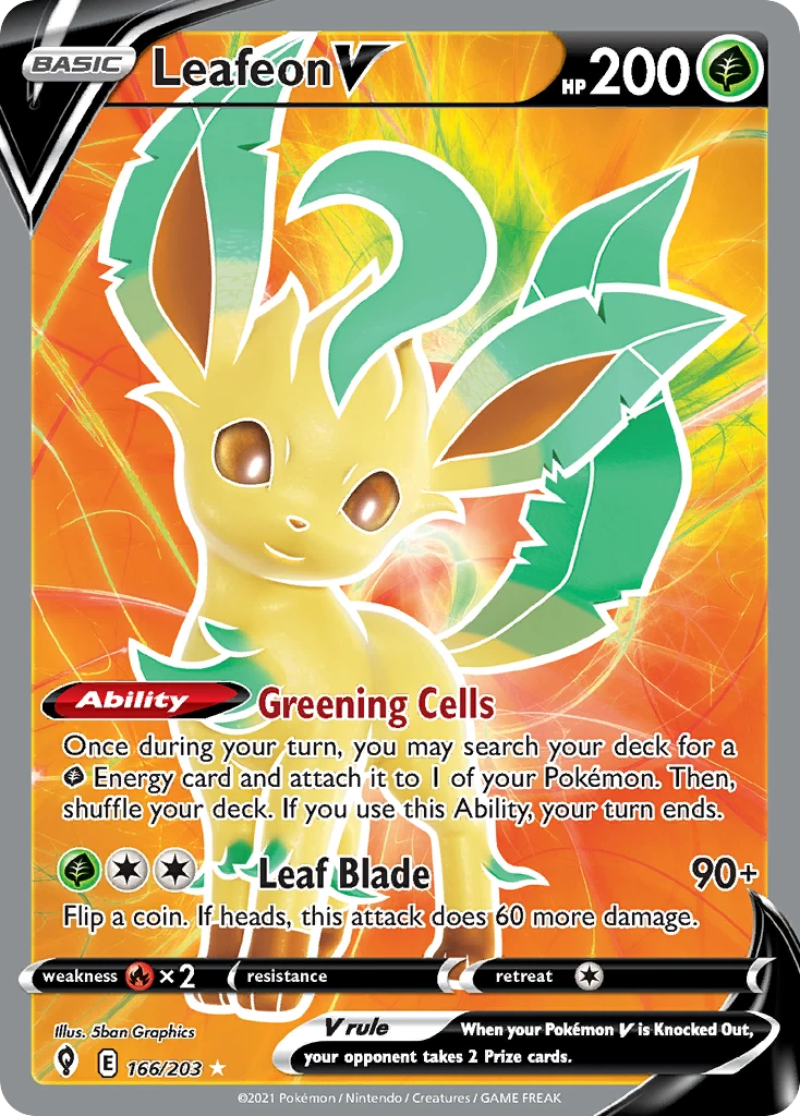 Leafeon V – Evolving Skies 166