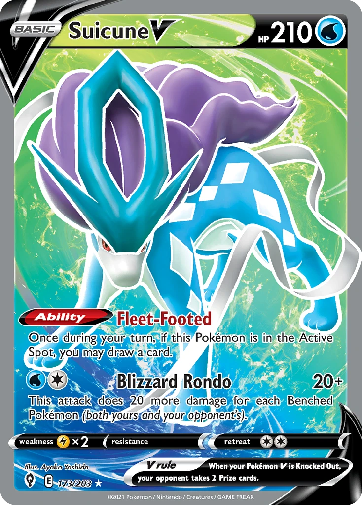 Suicune V – Evolving Skies 173