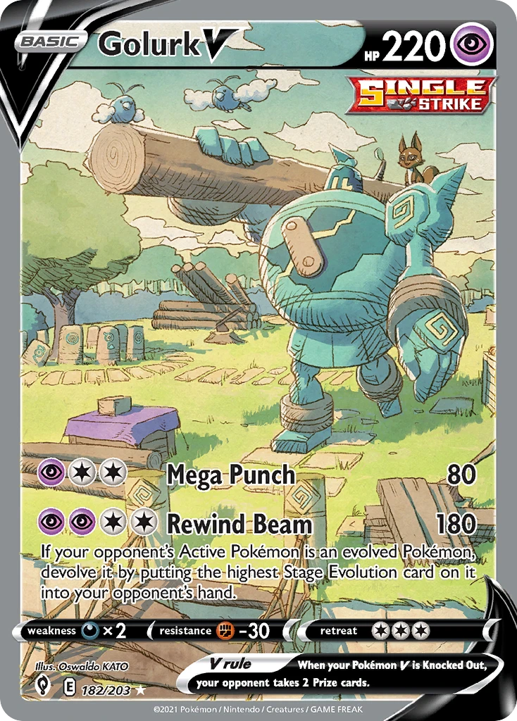 Golurk V – Evolving Skies 182