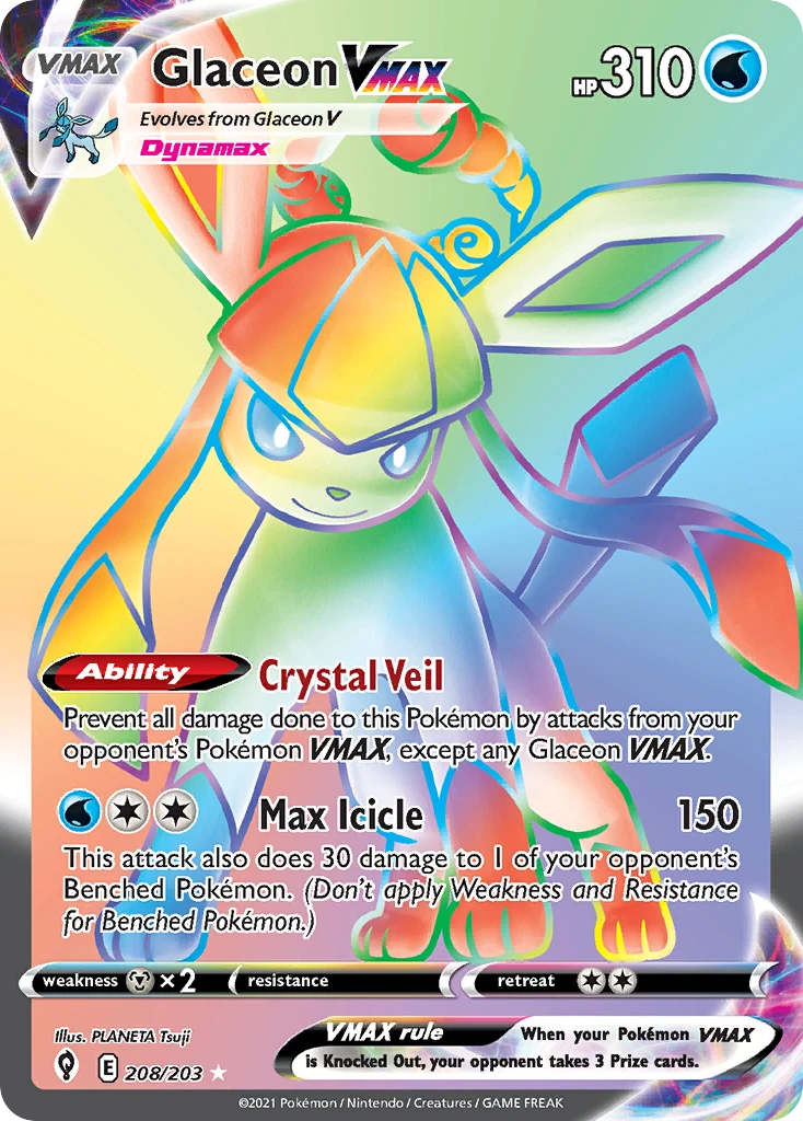 Glaceon VMAX – Evolving Skies 208