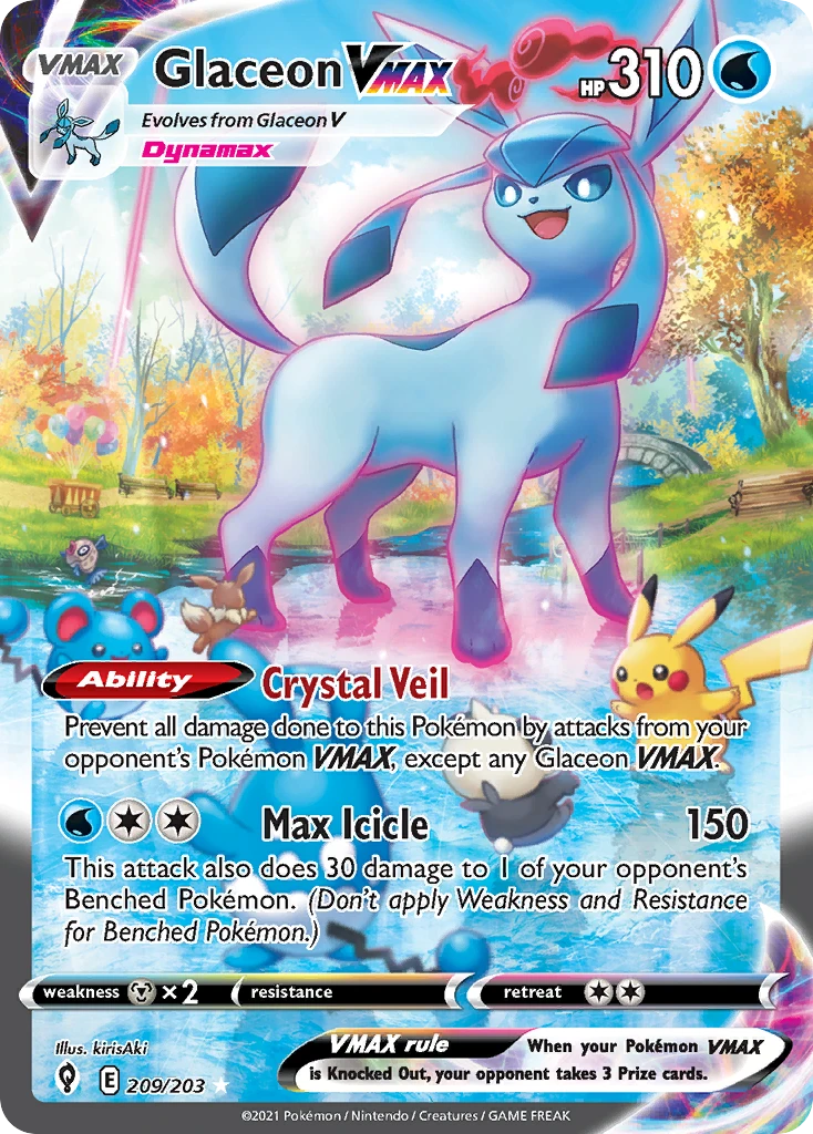 Glaceon VMAX – Evolving Skies 209