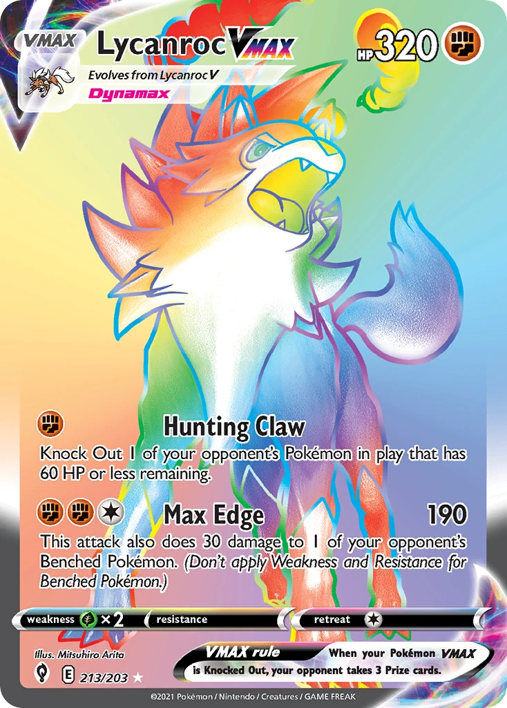 Lycanroc VMAX – Evolving Skies 213