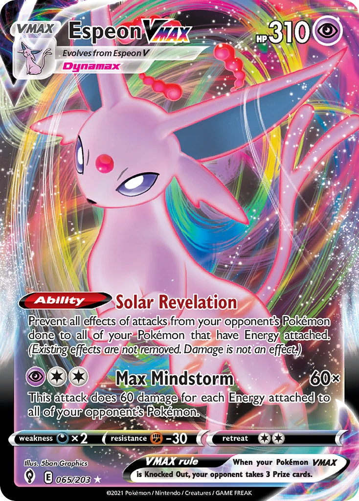 Espeon VMAX – Evolving Skies 65