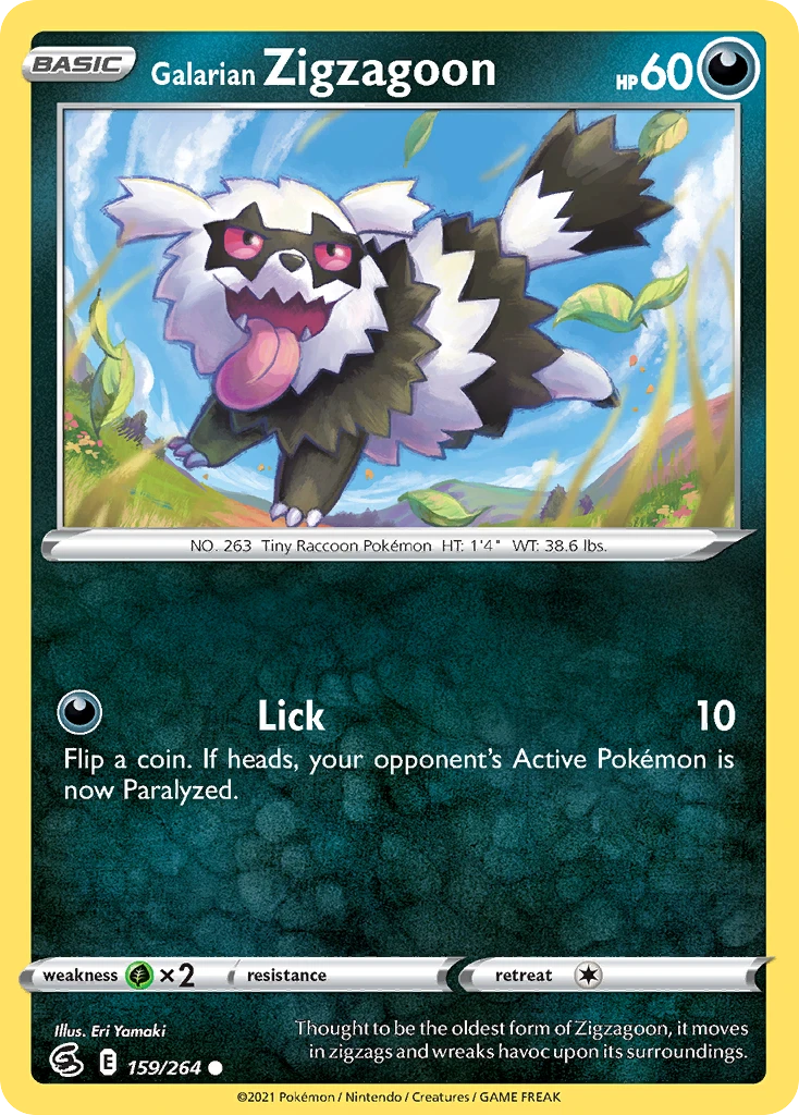 Galarian Zigzagoon – Fusion Strike 159