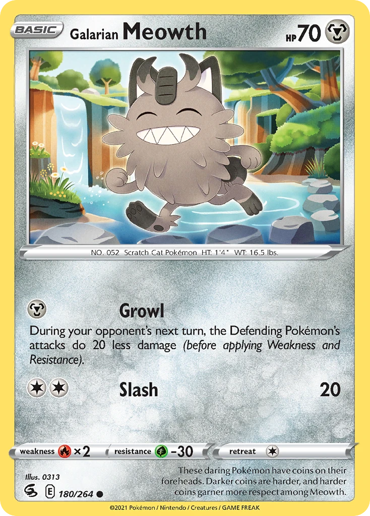 Galarian Meowth – Fusion Strike 180