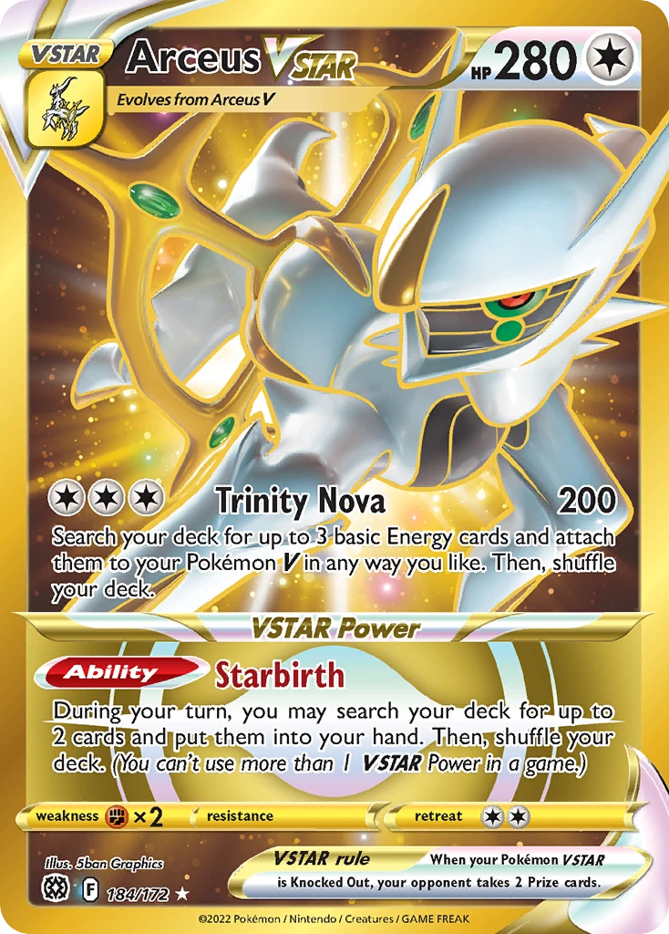 Arceus VSTAR – Brilliant Stars 184