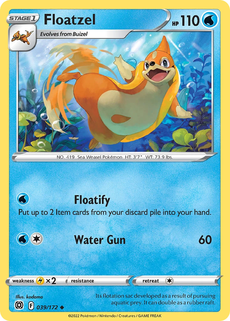 Floatzel – Brilliant Stars 39
