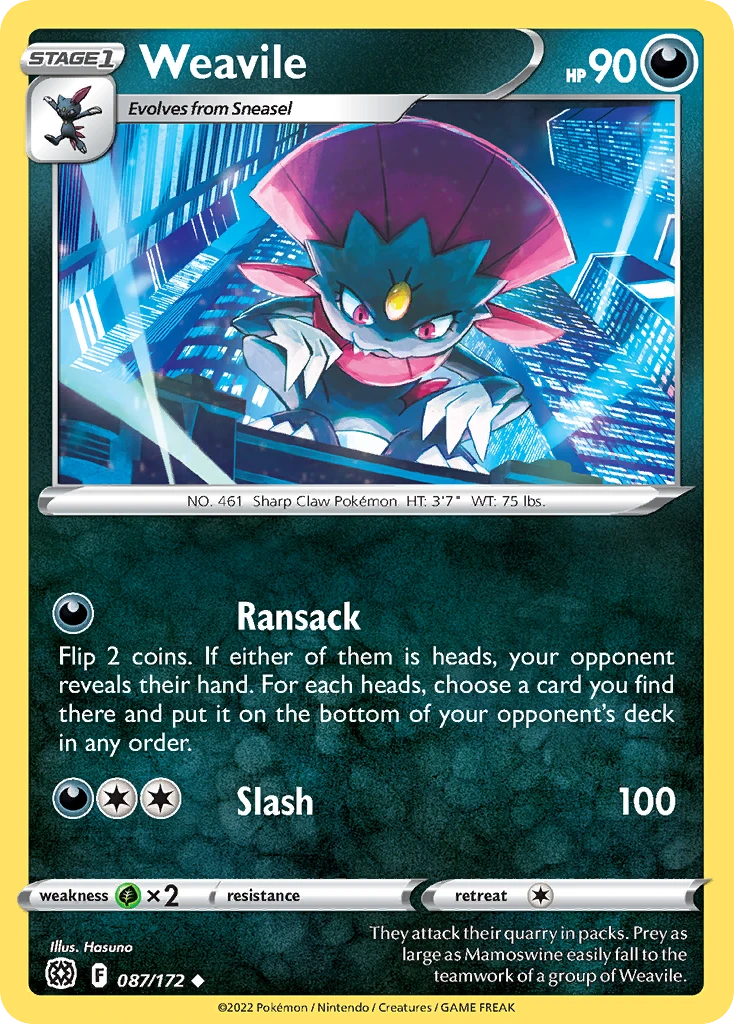 Weavile – Brilliant Stars 87
