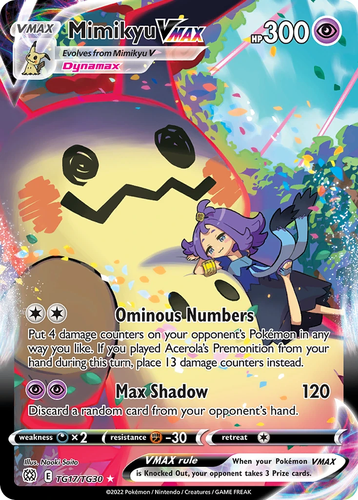 Mimikyu VMAX – Brilliant Stars Trainer Gallery TG17