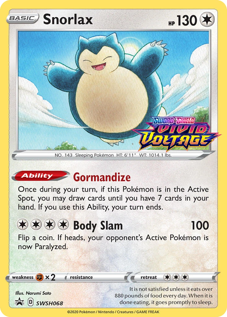 Snorlax – SWSH Black Star Promos SWSH068
