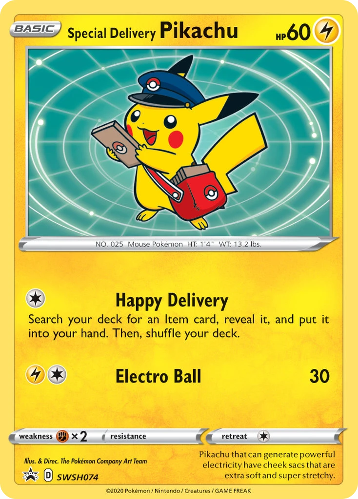 Special Delivery Pikachu – ESES Promos SWSH074