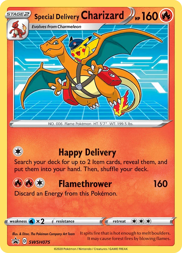 Special Delivery Charizard – SWSH Black Star Promos SWSH075