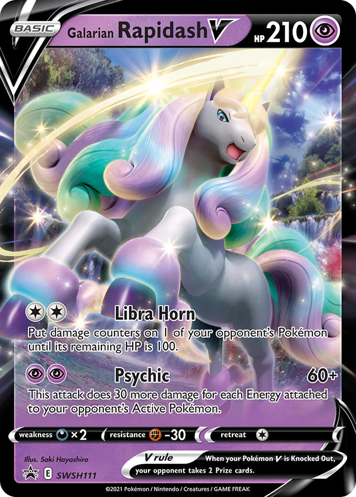 Galarian Rapidash V – SWSH Black Star Promos SWSH111