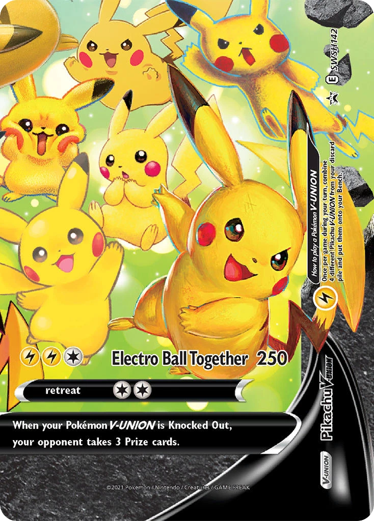 Pikachu V-UNION – SWSH Black Star Promos SWSH142