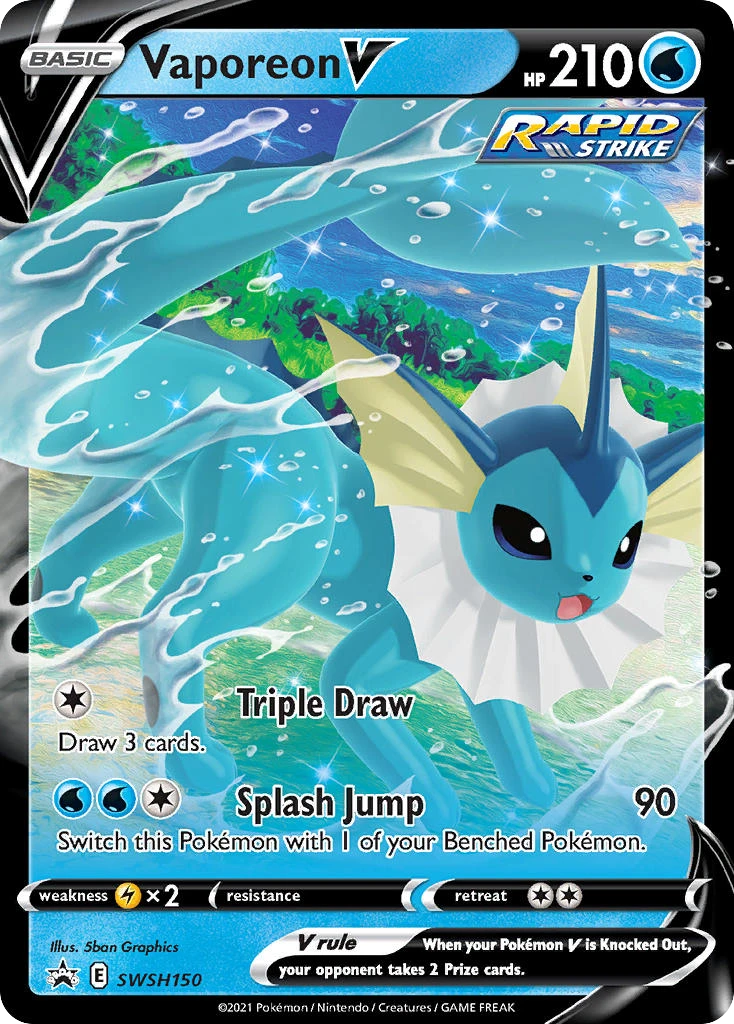 Vaporeon V – SWSH Black Star Promos SWSH150