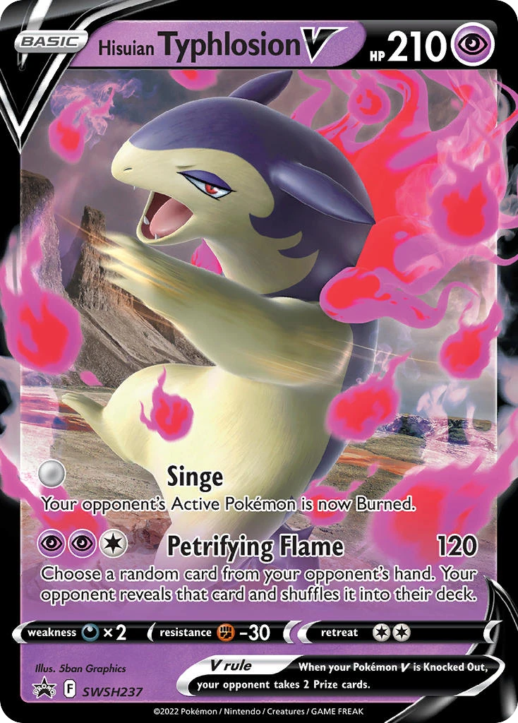 Typhlosion de Hisui V – Cartas de promoción ESES SWSH237