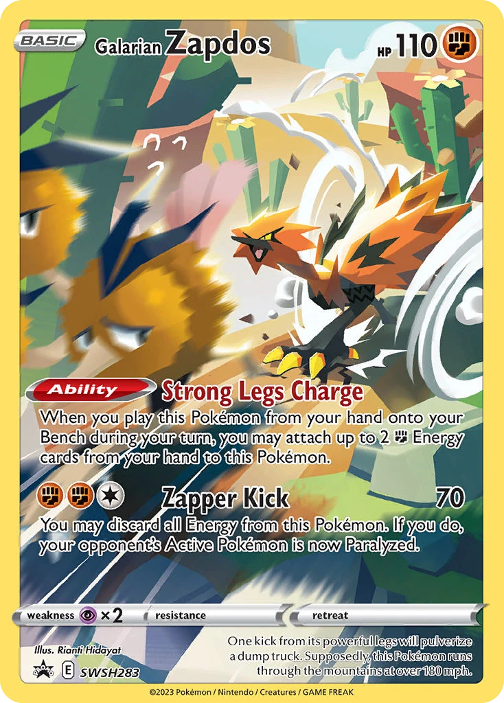 Zapdos de Galar – Cartas de promoción ESES SWSH283