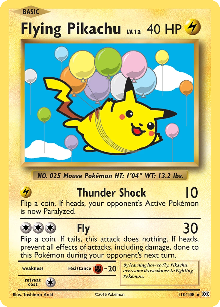 Pikachu Voador – Evoluções 110