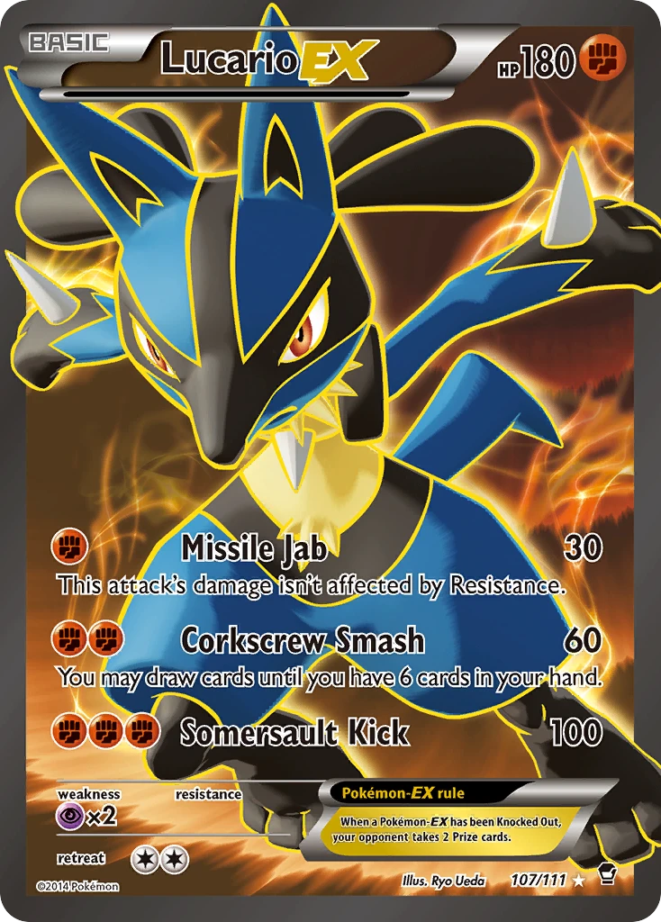 Lucario-EX – Furious Fists 107
