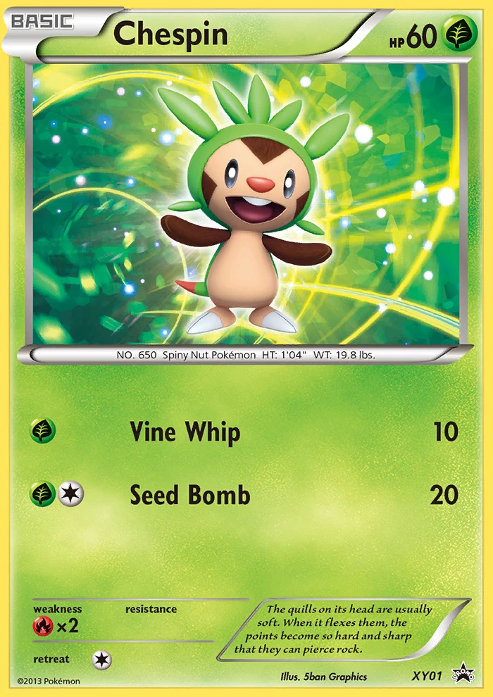 Chespin – XY Black Star Promos XY01