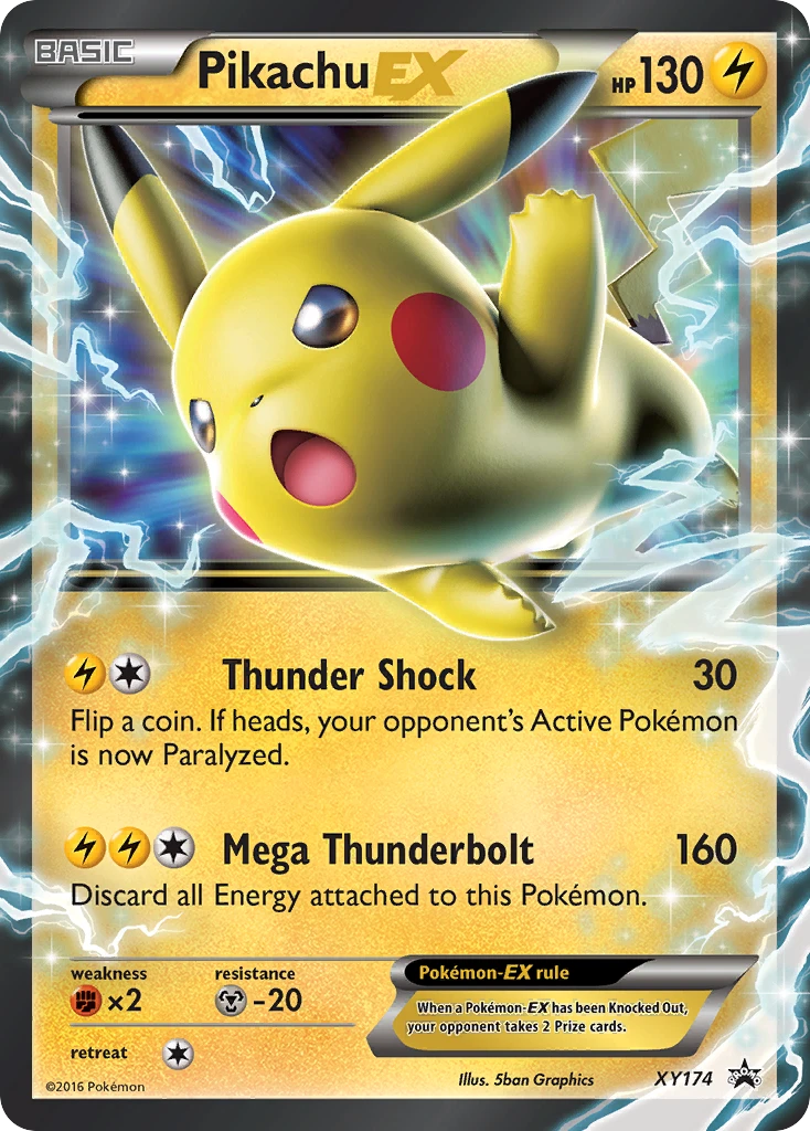 Pikachu-EX – XY Black Star Promos XY174