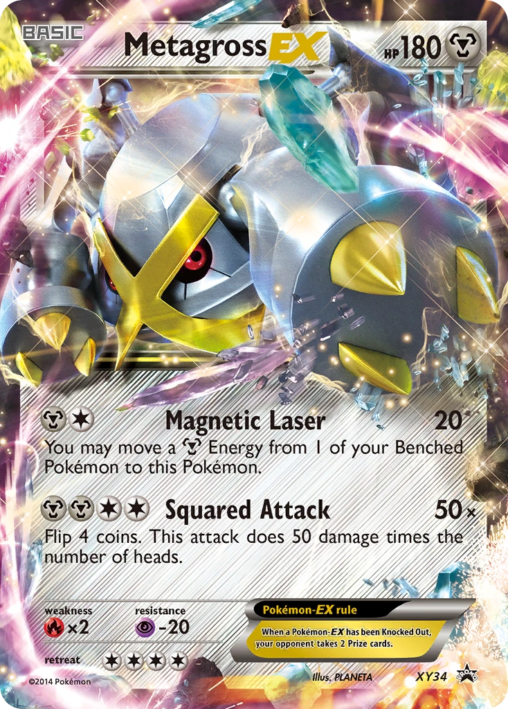 Metagross-EX – XY Black Star Promos XY34