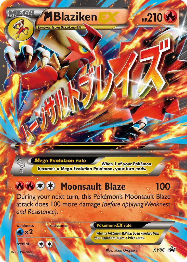 M Blaziken-EX – XY Black Star Promos XY86
