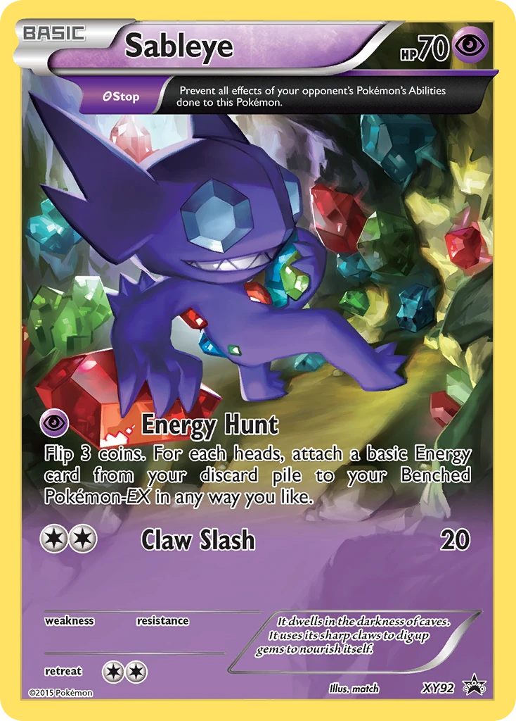 Sableye – XY Black Star Promos XY92