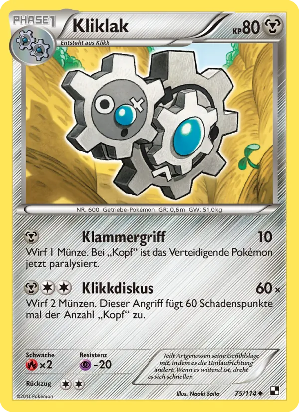 Kliklak – Schwarz & Weiß 75