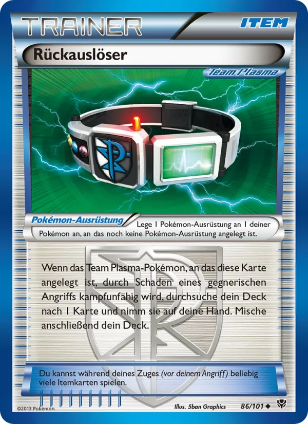 Rückauslöser – Plasma-Blaster 86