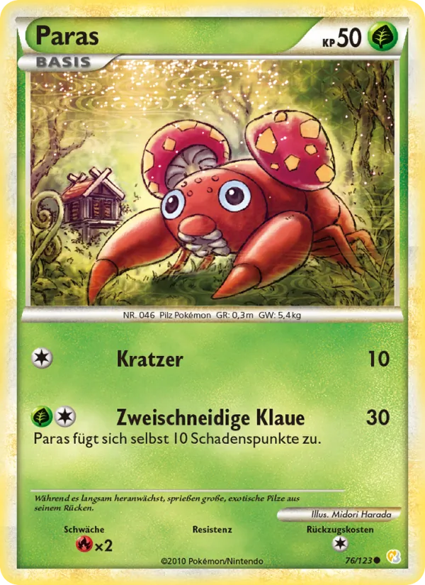 Paras – HeartGold SoulSilver 76