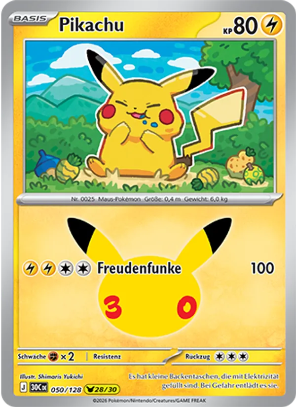 Pikachu – 30 Jahre 50