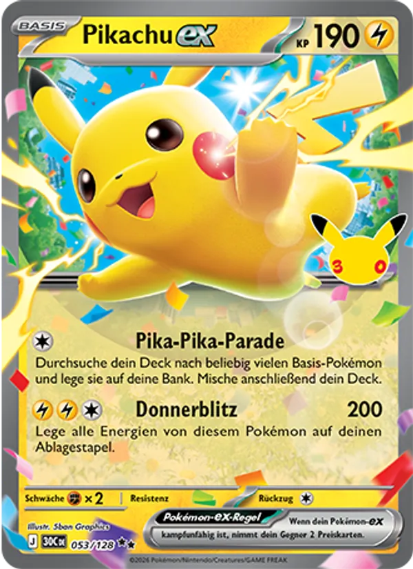 Pikachu-ex – 30 Jahre 53