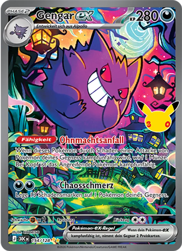 Gengar-ex – 30 Jahre 154