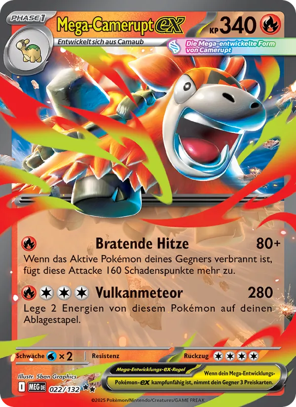 Mega-Camerupt-ex – Mega-Entwicklung 22