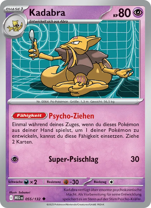 Kadabra – Mega-Entwicklung 55