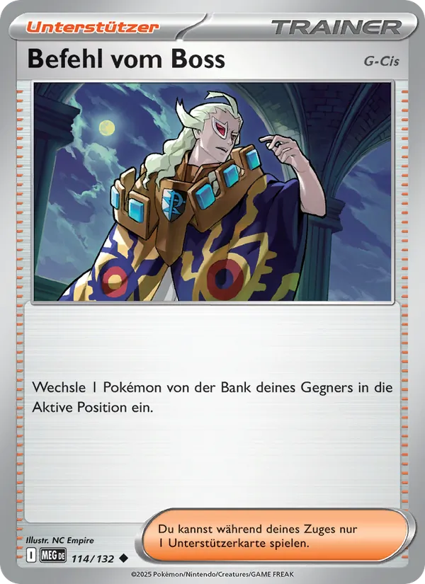 Befehl vom Boss – Mega-Entwicklung 114