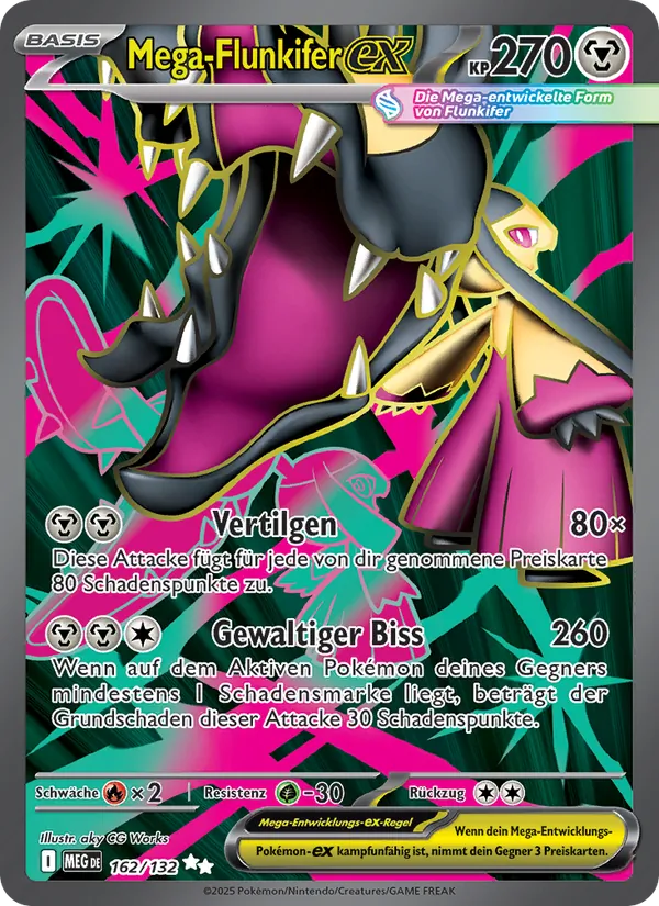 Mega-Flunkifer-ex – Mega-Entwicklung 162
