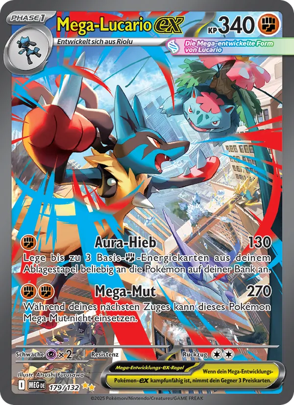 Mega-Lucario-ex – Mega-Entwicklung 179
