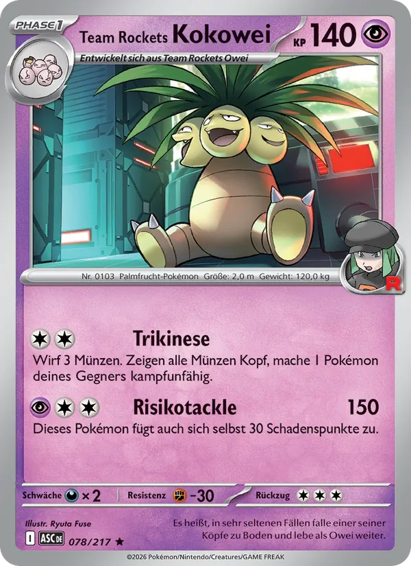 Team Rockets Kokowei – Erhabene Helden 78