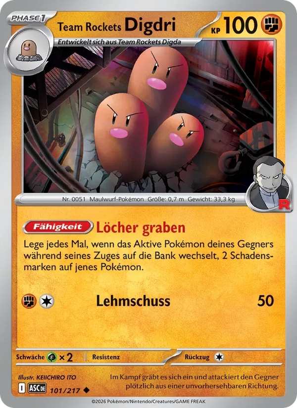Team Rockets Digdri – Erhabene Helden 101