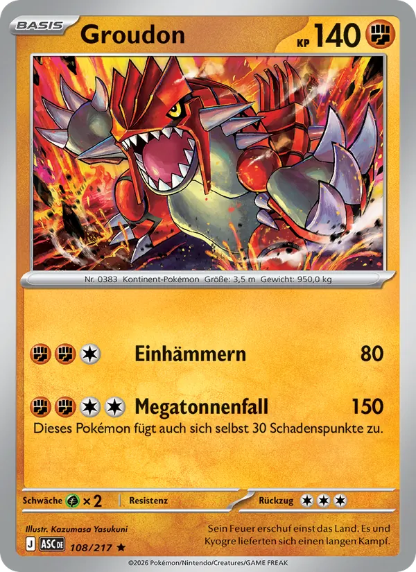 Groudon – Erhabene Helden 108