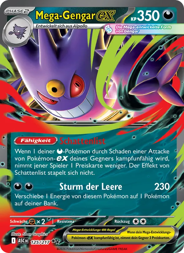 Mega-Gengar-ex – Erhabene Helden 125