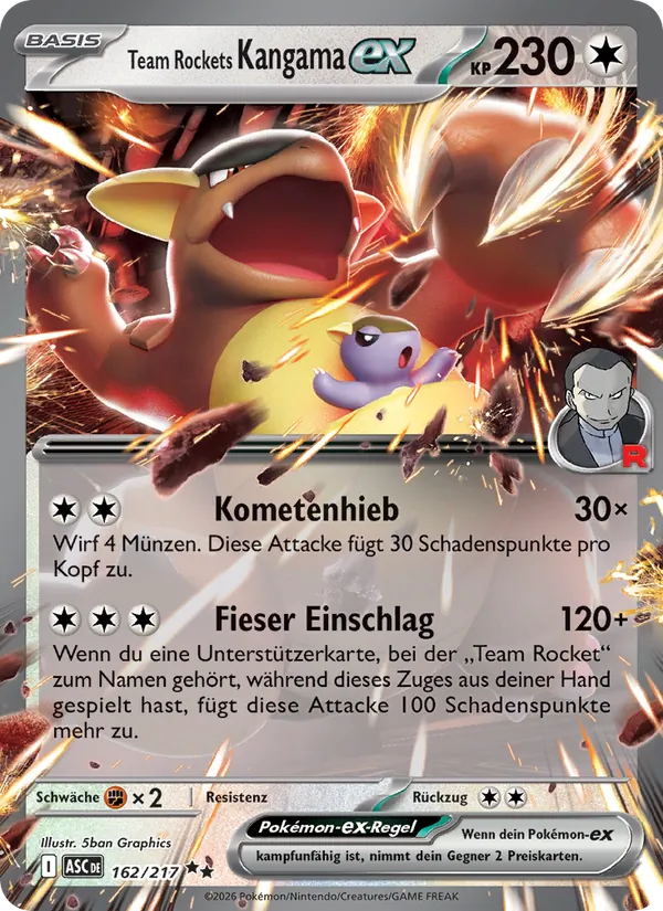 Team Rockets Kangama-ex – Erhabene Helden 162